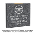 8" x 8" Logo Granite Commemorative Stadium Brick