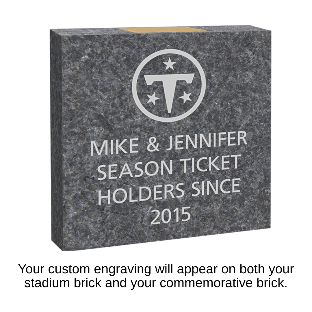 8" x 8" Logo Stadium Brick Package