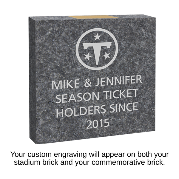 8" x 8" Logo Granite Commemorative Stadium Brick